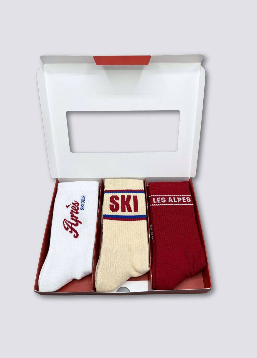 Chaussettes 3-Pack « APRÈS-SKI, SKI, LES ALPES »