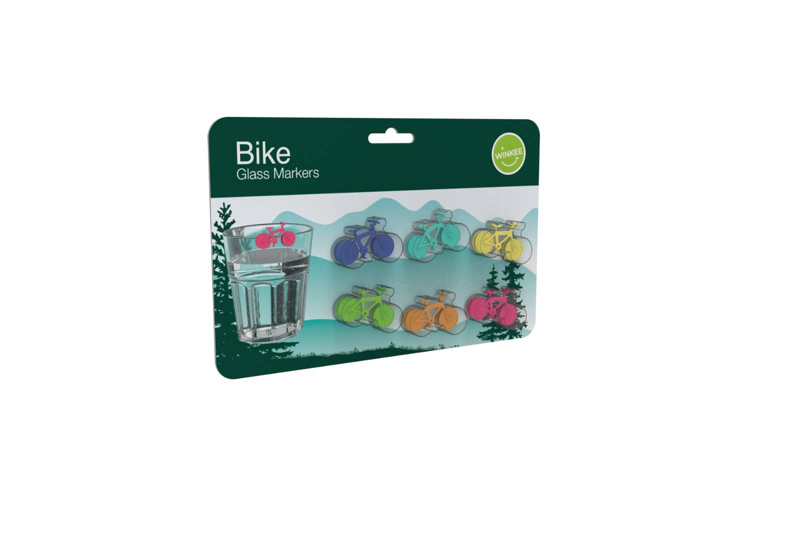 Marque-verres vélo colorés | Designproducten en originele cadeaus