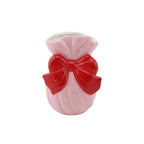Vase/Schale – Dolomit – Rosa/Rot – 11 x 10 x 16 cm