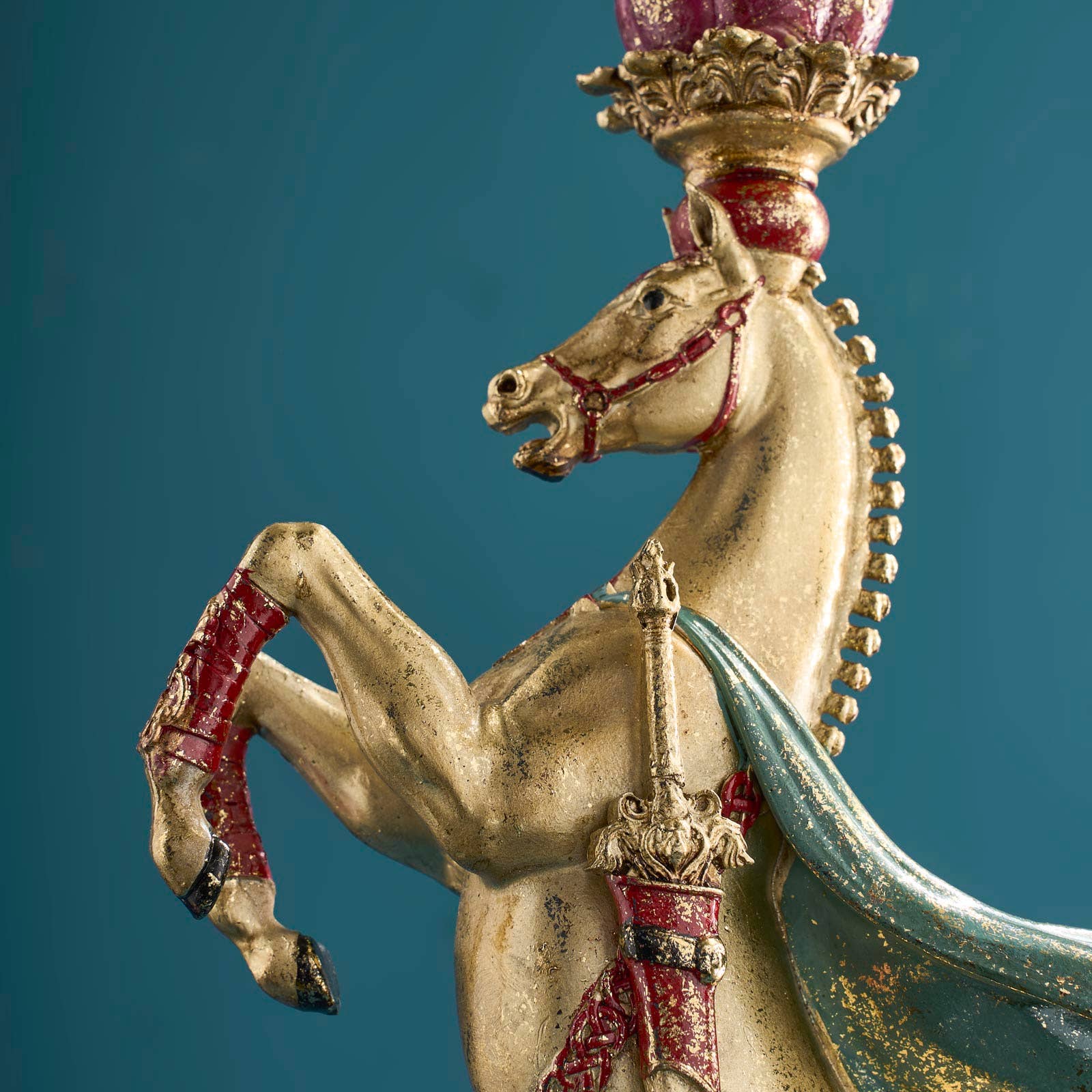 Chandelier Cheval de Cirque, Or, 17,5 x 9,5 x 36,5 cm