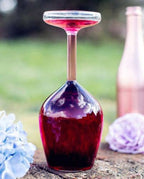 Verre à vin renversé