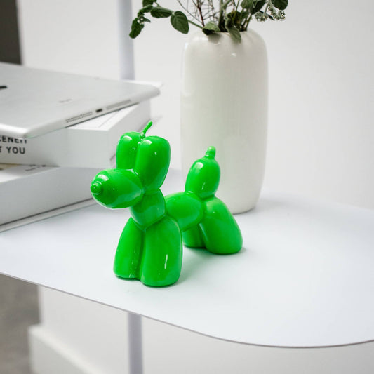 Balloon Dog Candle – Green