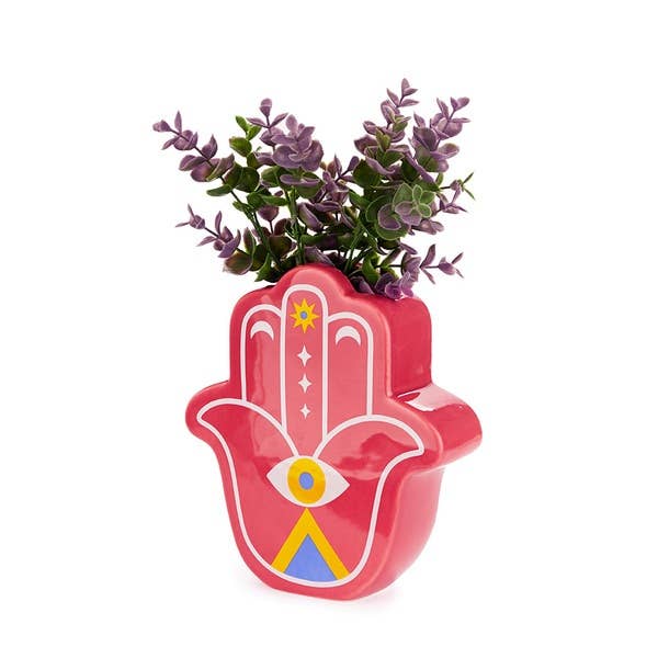Vase Lucky Hand rouge