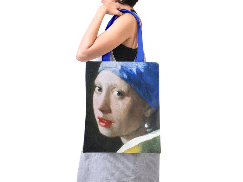 Oggetto regalo di design – tote bag vermeer la jeune fille a la perle museum edition 
