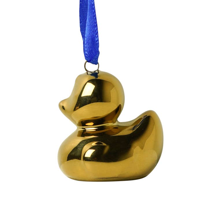 Décoration de Noël en forme de Canard Doré | Designproducten en originele cadeaus