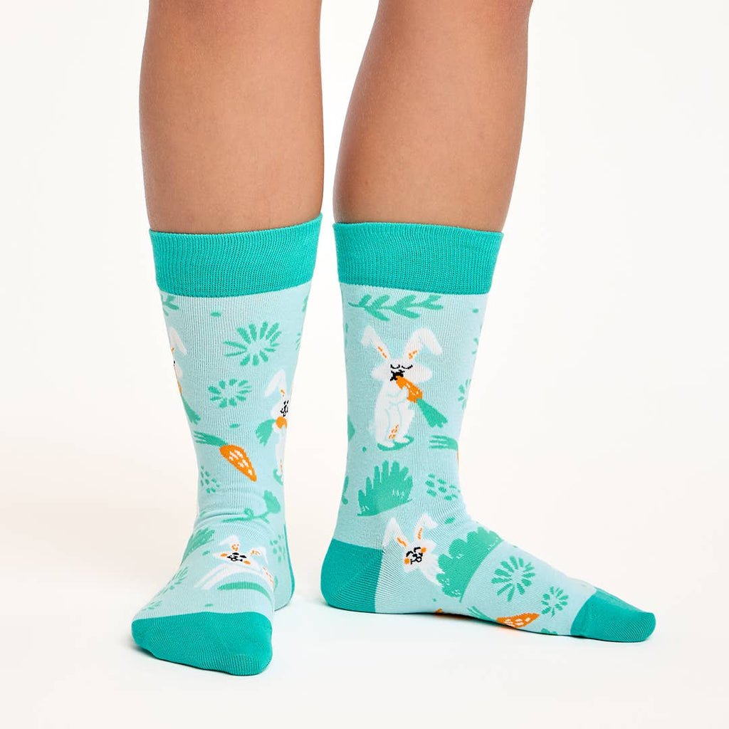 Socken Hasen und Karotten