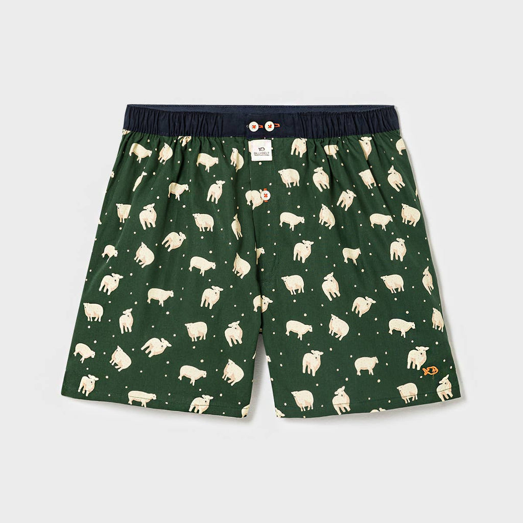 Caleçon 100% coton biologique Moutons