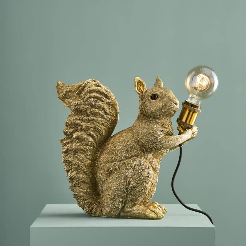 Eduard Eichhorn Tischleuchte, Gold, 34,5 x 17 x 34 cm