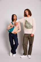 Sac banane Andrea Bleu paon