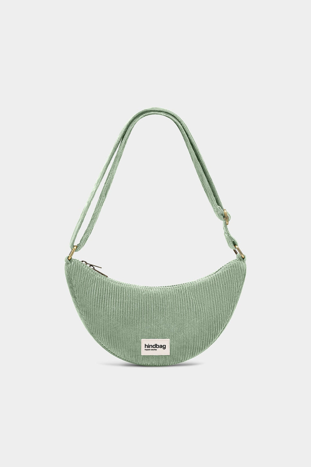 Sac banane Andrea Velours Vert d'eau
