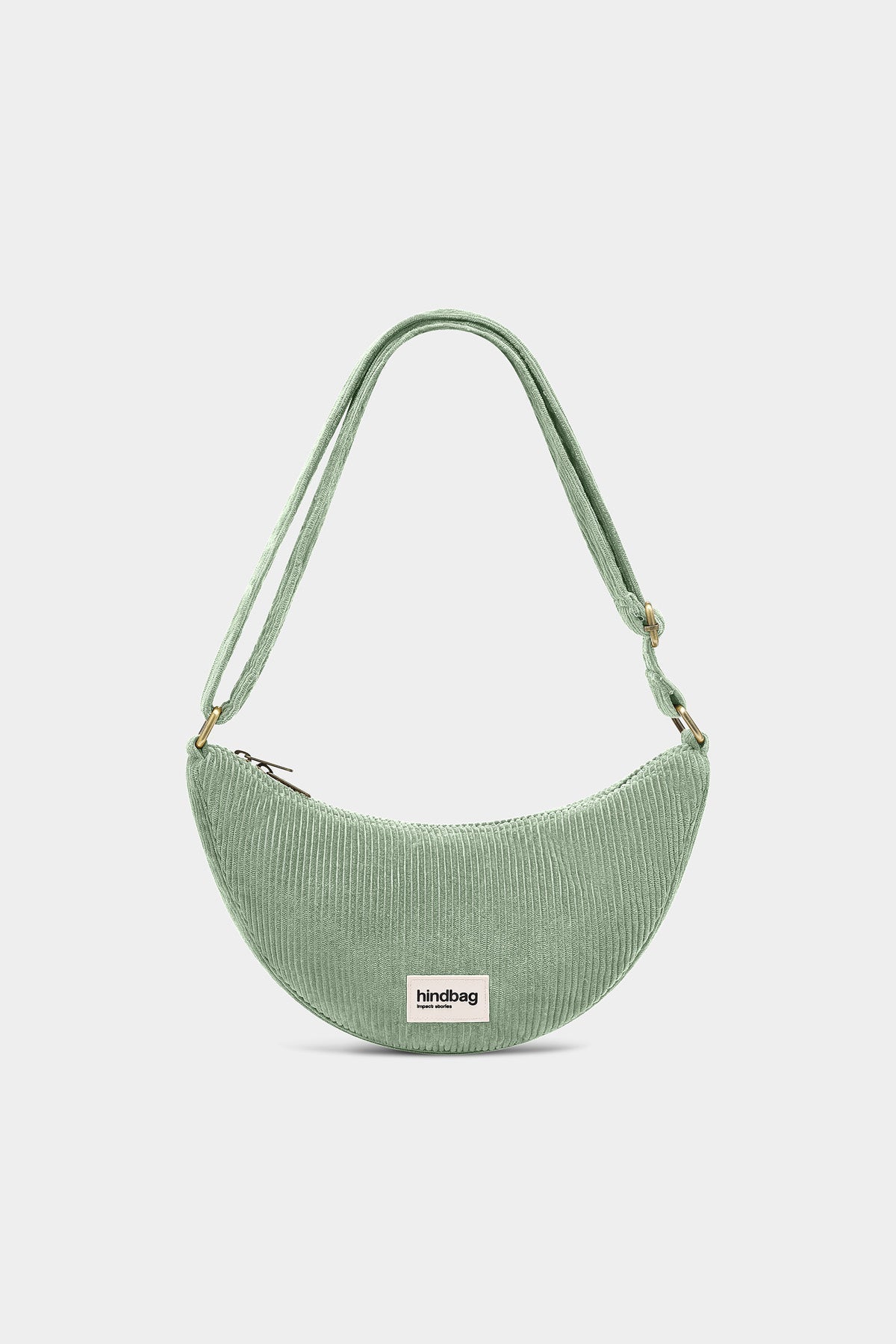 Sac banane Andrea Velours Vert d'eau