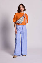 Sac banane Olivia Rayures orange et bleu