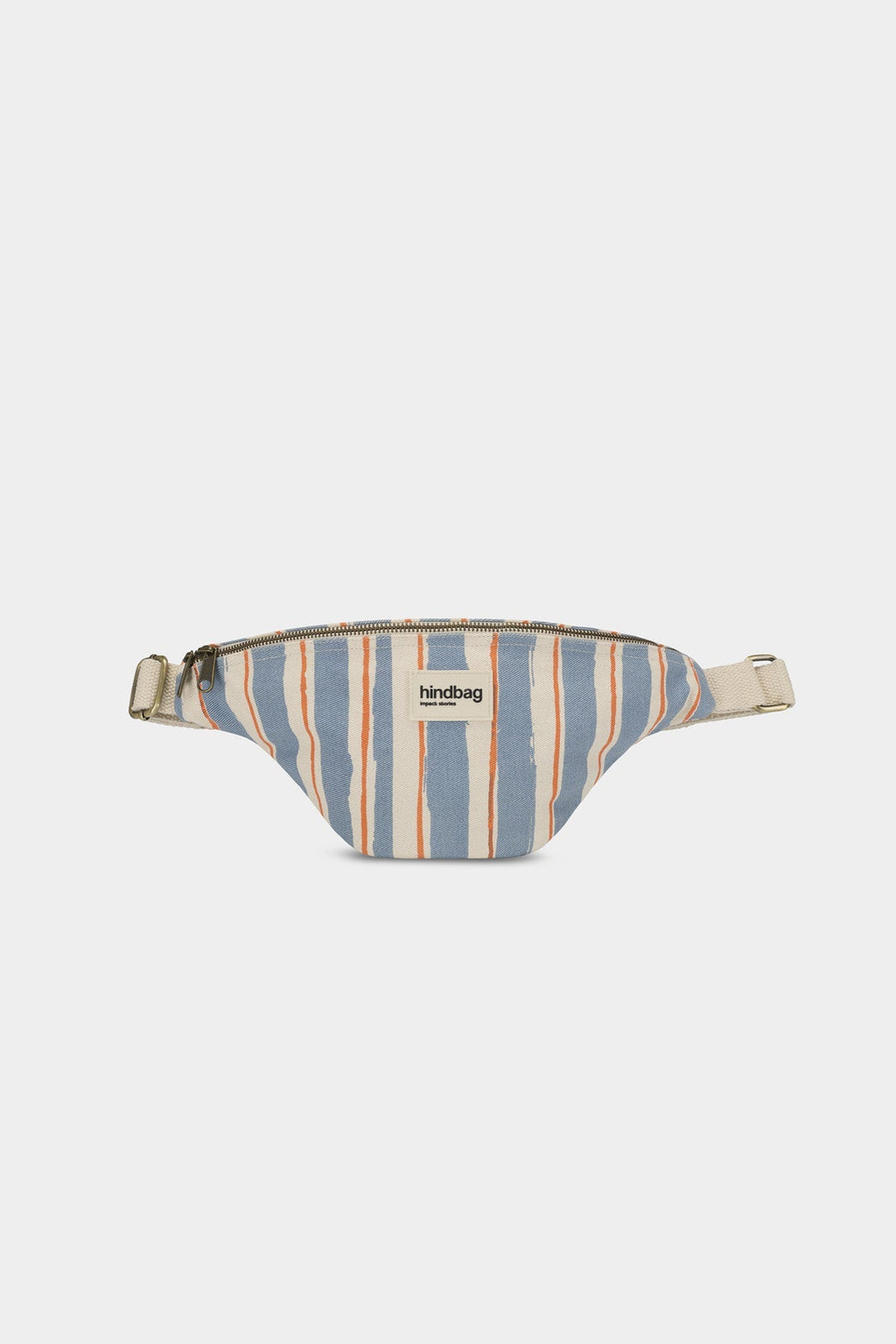 Sac banane Olivia Rayures orange et bleu
