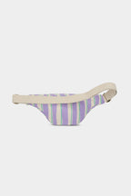 Sac banane Olivia Rayures vert et parme