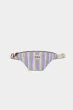 Sac banane Olivia Rayures vert et parme