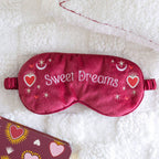 Masque de sommeil en velours Sweet Dreams Saint-Valentin