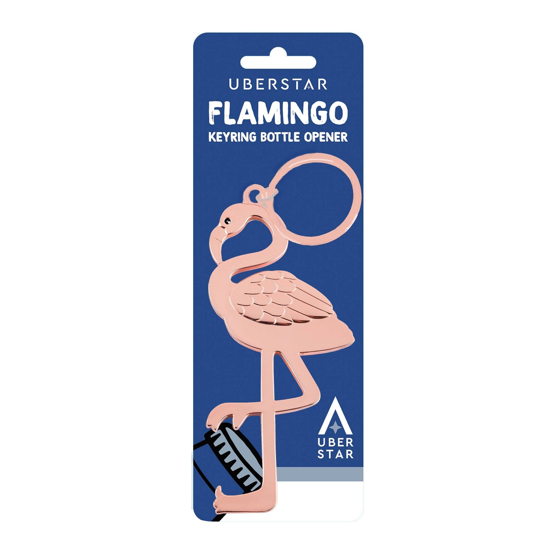 Porte-clés décapsuleur Flamant rose | Design e regali originali