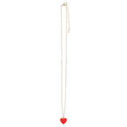 Collier Cœur en Émail Meilleure Amie Carte de Vœux de la Saint-Valentin