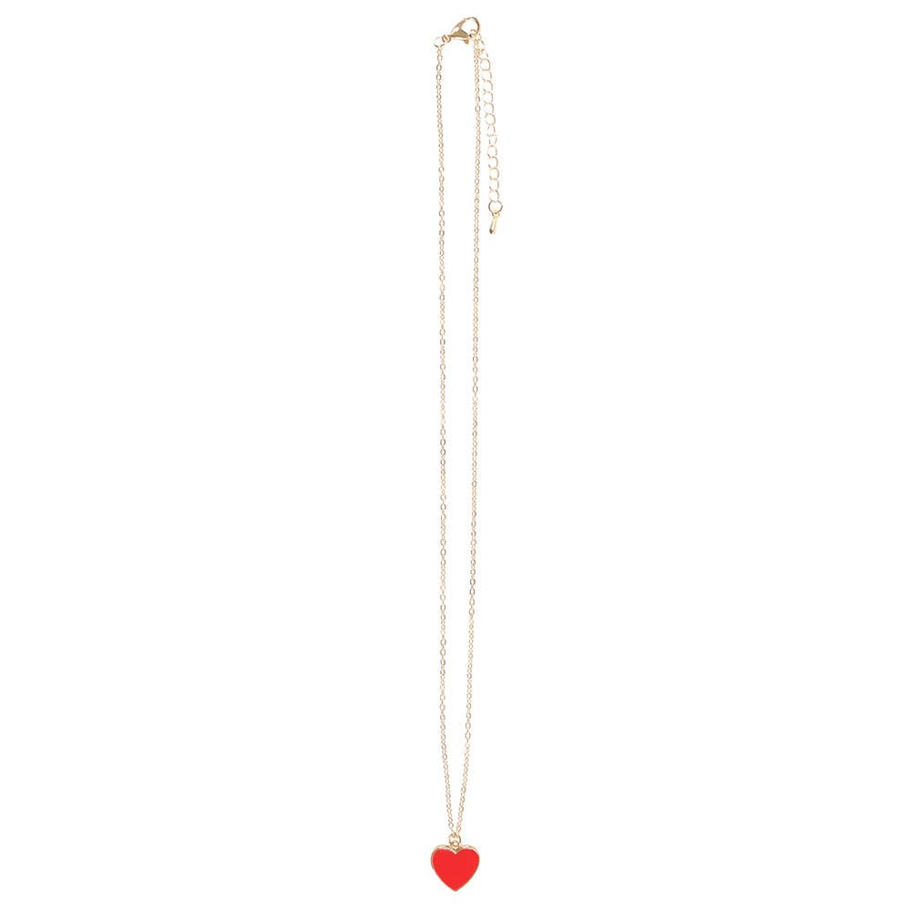 Collier Cœur en Émail Meilleure Amie Carte de Vœux de la Saint-Valentin