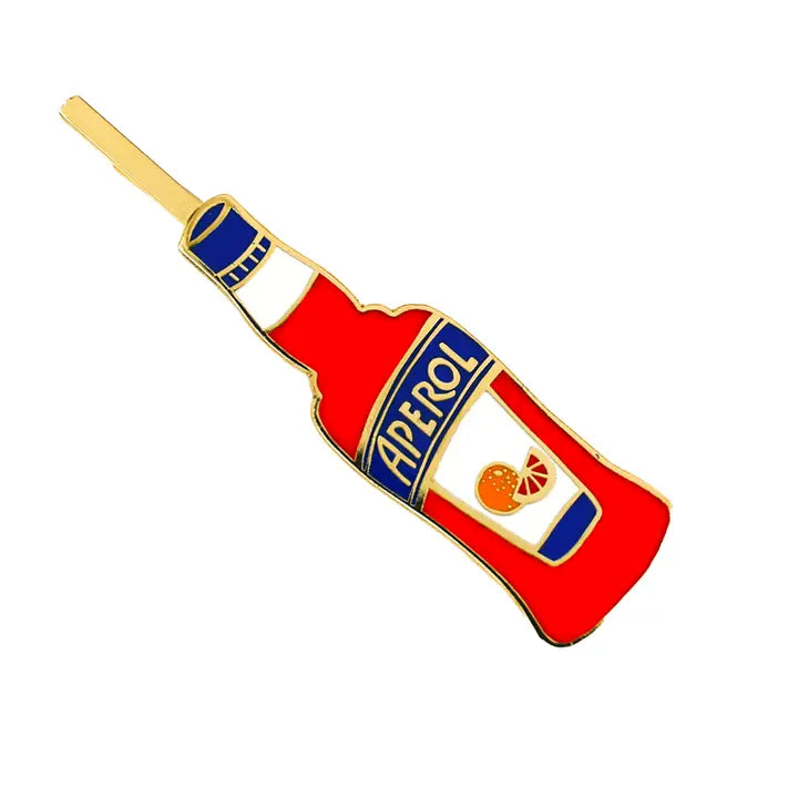 Oggetto regalo di design – epingle a cheveux bouteille aperol yellow owl workshop HP007 