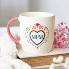 Folk-Herz-Tasse für Mama