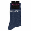 Chaussettes à Paillettes Imparfaite Marine