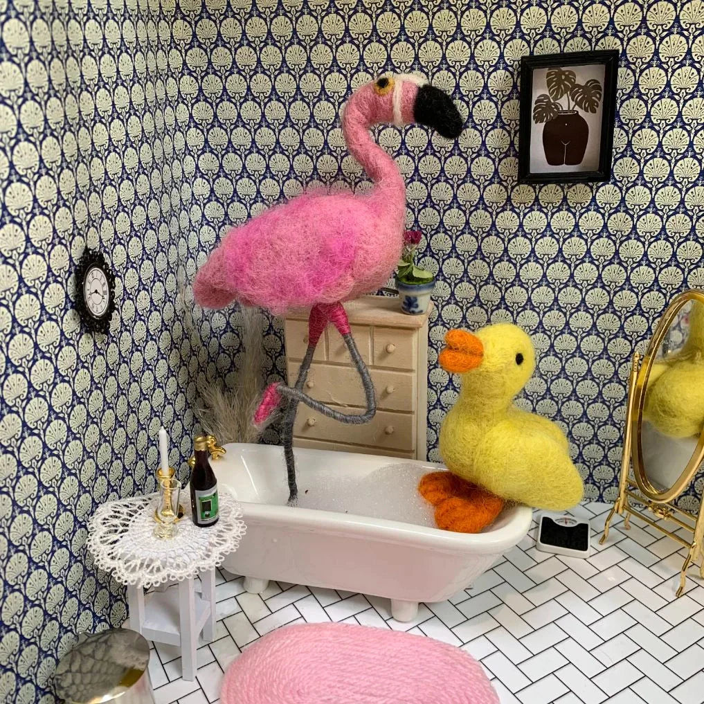 Regalo de diseño – boule de noel en feutrine darla le caneton felt so good 