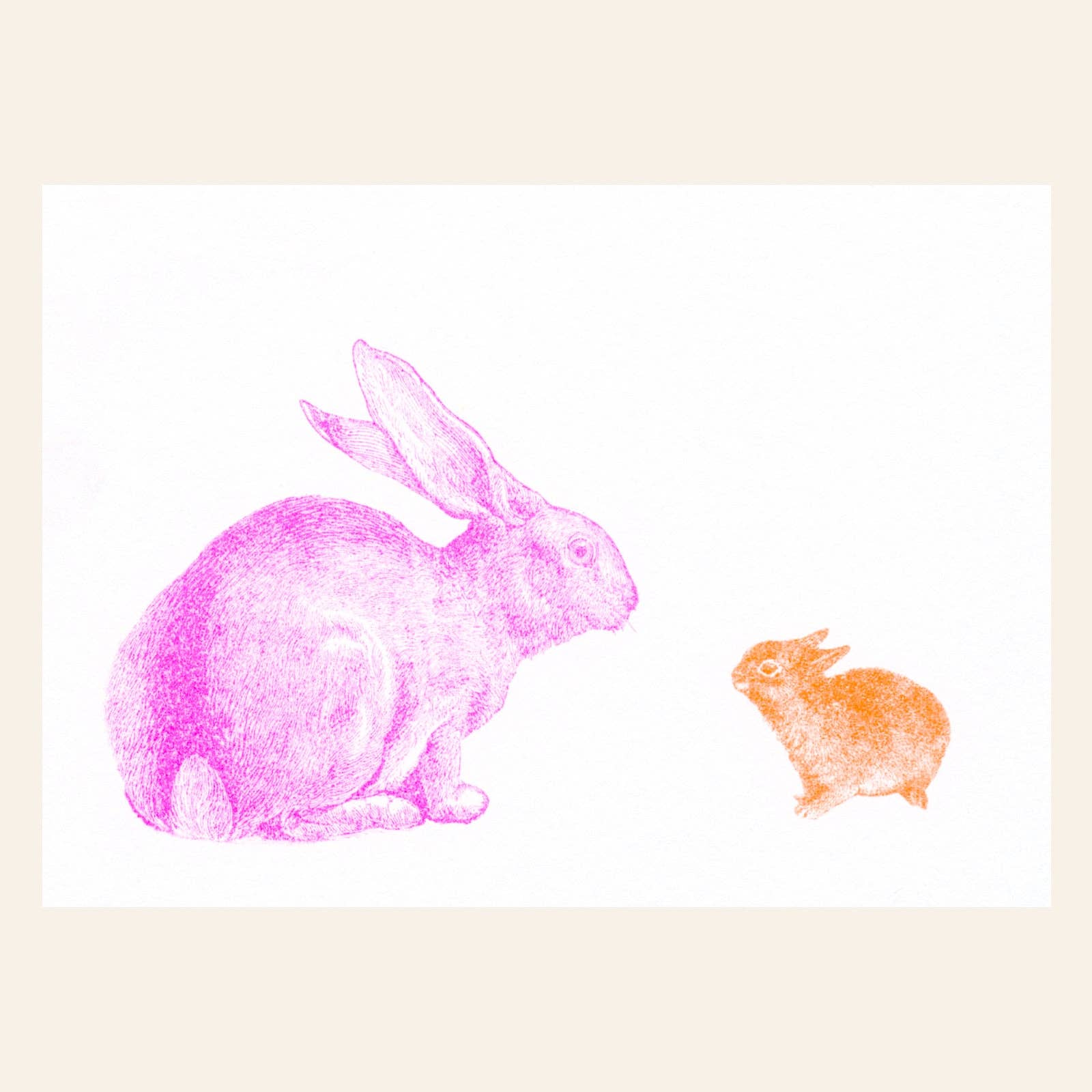 Carte Postale Lapins
