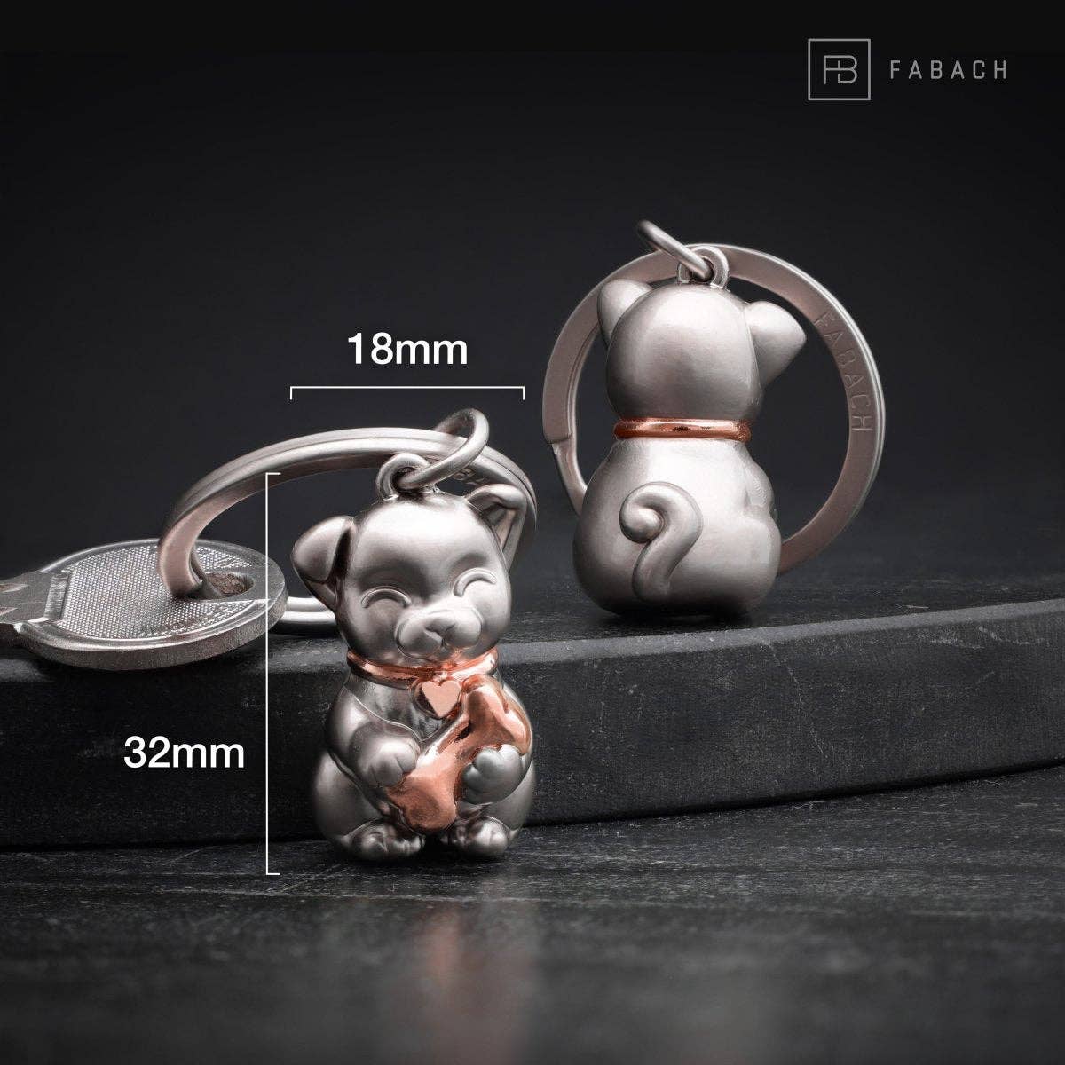 Porte-clés « Puppy » pour chien, joli pendentif en forme de chiot, porte-bonheur et cadeau pour les amoureux des chiens