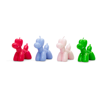 Bougie Chien Ballon Magenta