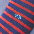 Chaussettes Rayures Bleu Marine/Rouge | Design e regali originali