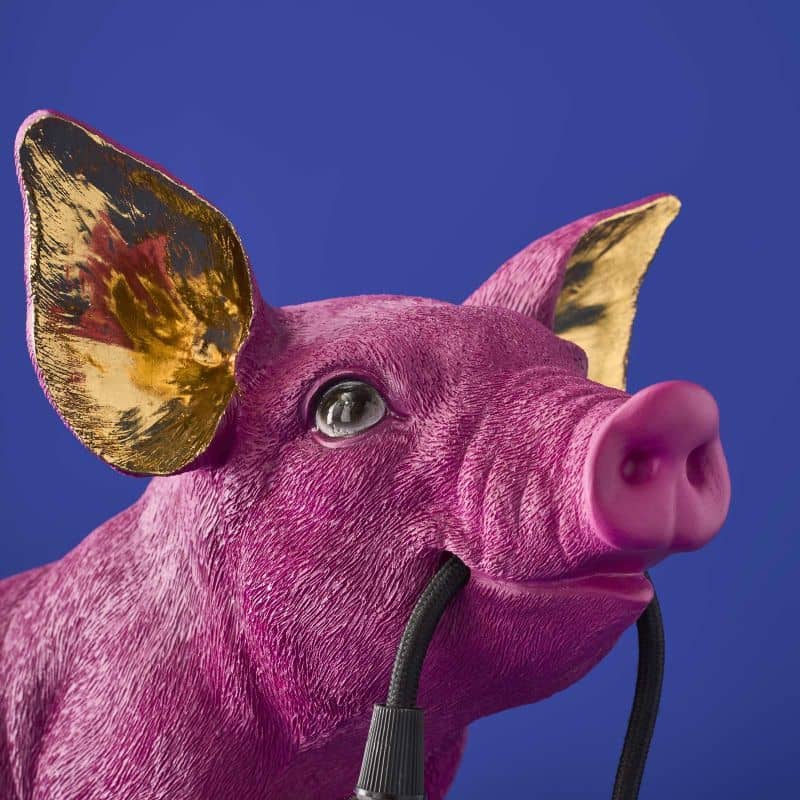 Tischlampe Schwein Rosa
