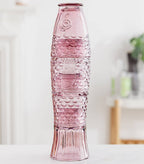 Verres à boire empilables Poisson - Lot de 4 roses
