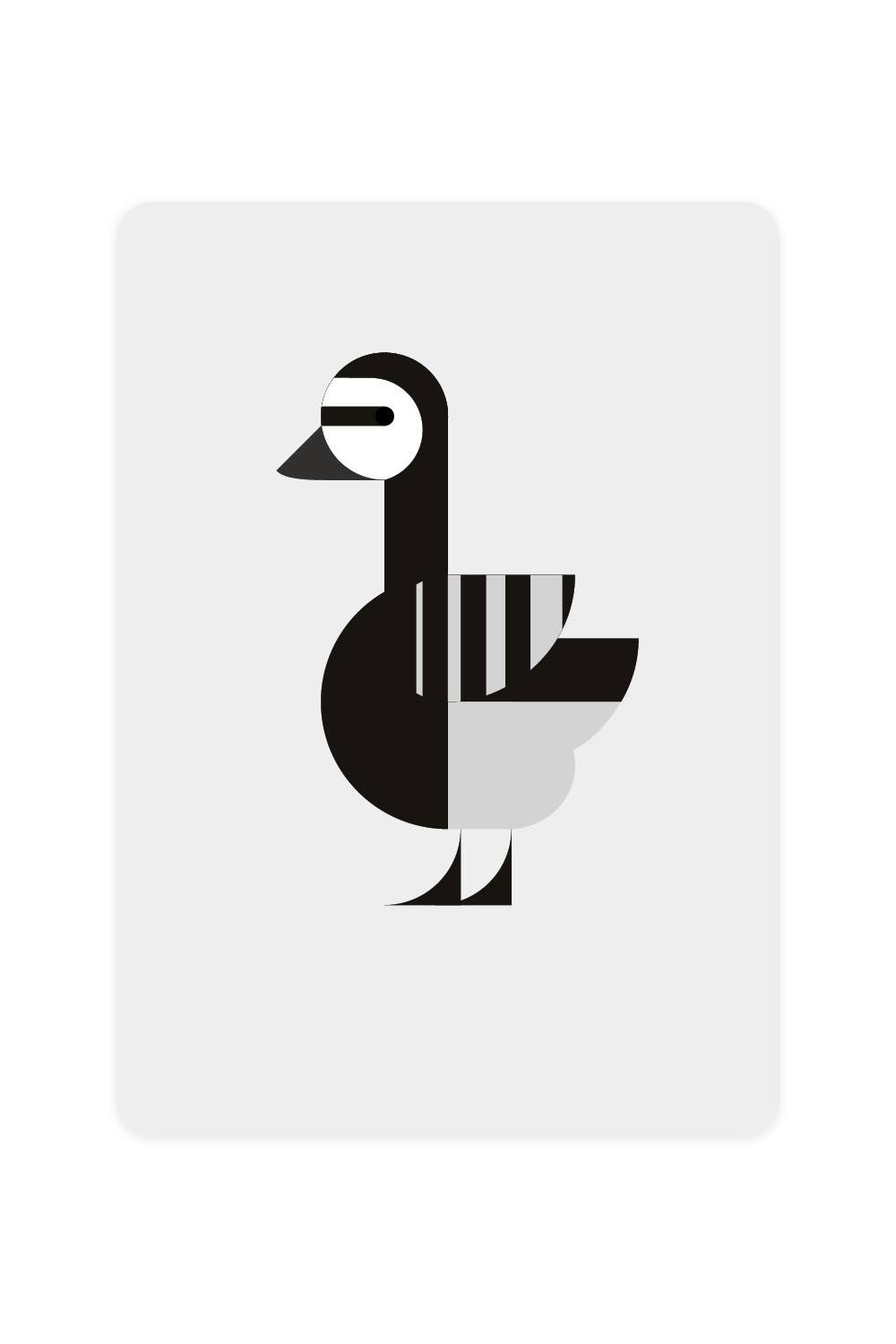 Postcard with Barnacle Goose