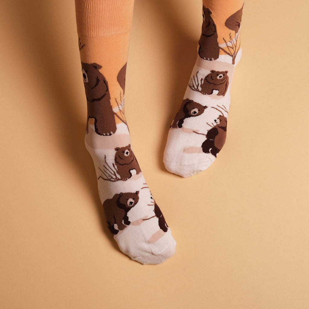Chaussettes Ours Brun