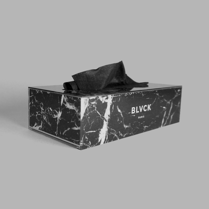 Black Marble Tissue Box