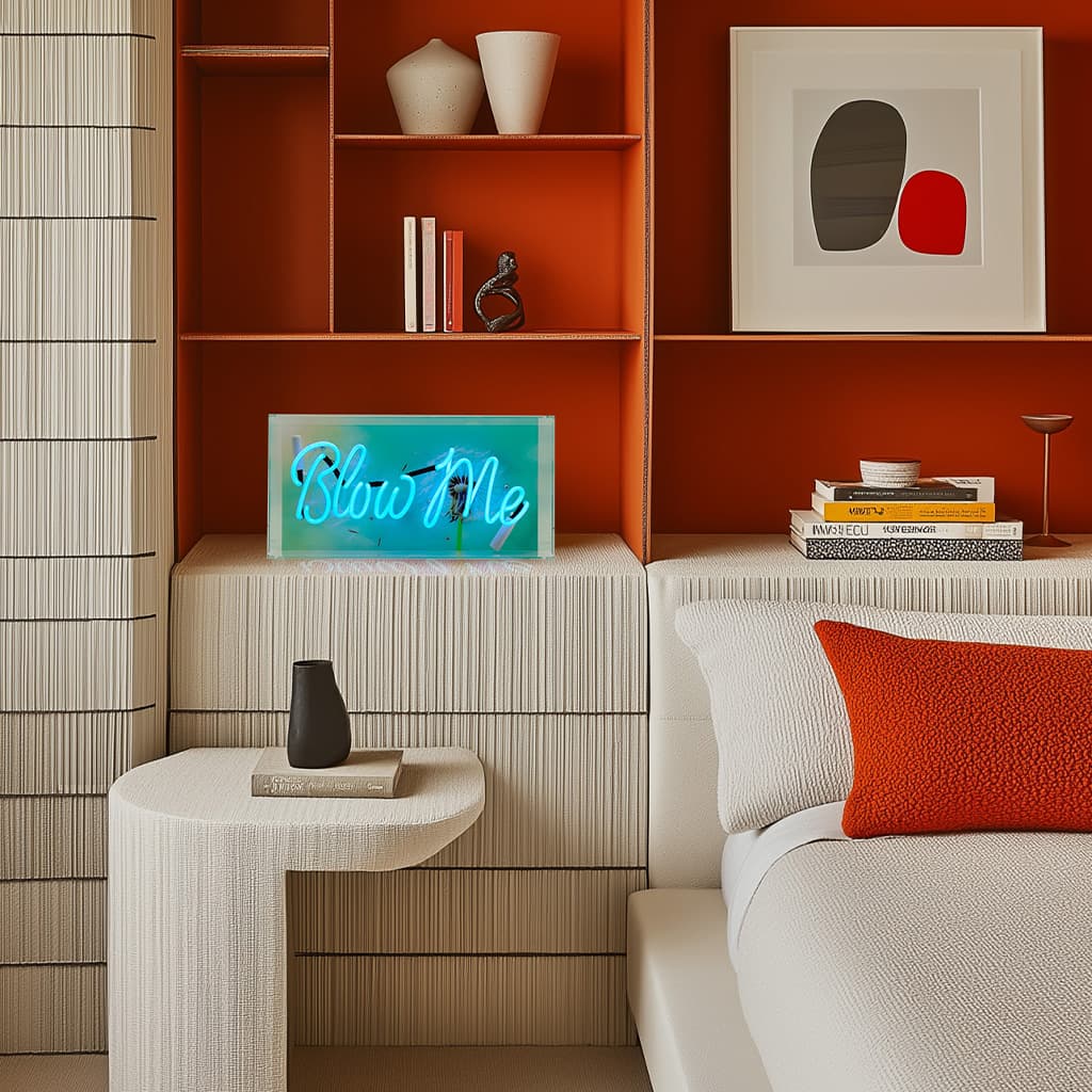 "Blow Me" Neon Box Sign