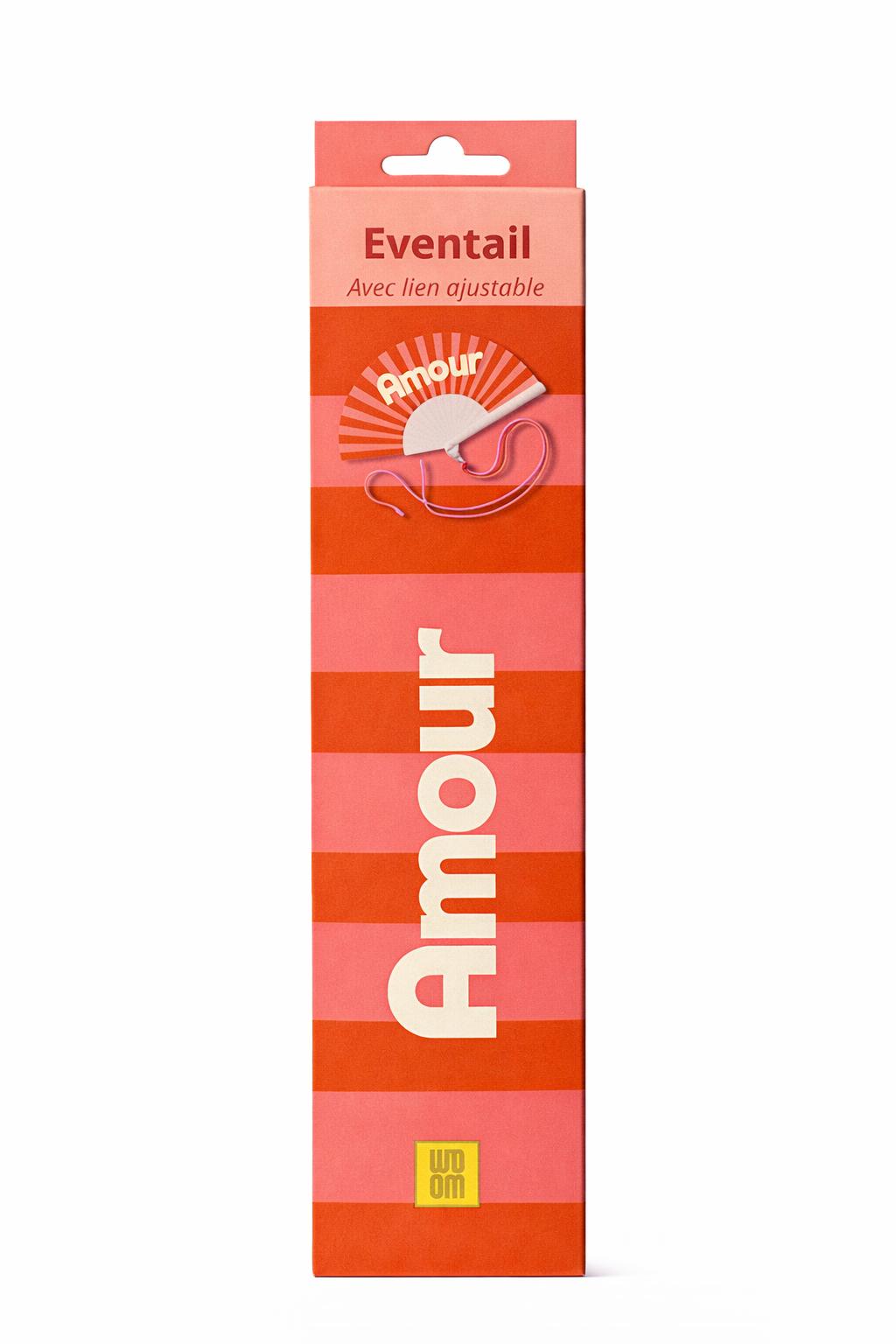 Eventail avec bandoulière – Amour
