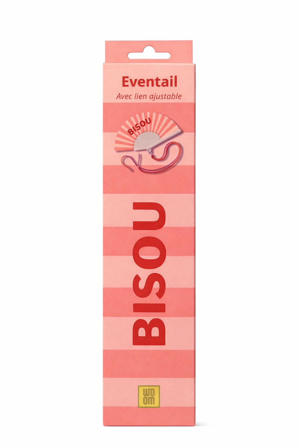 Eventail avec bandoulière – Bisou