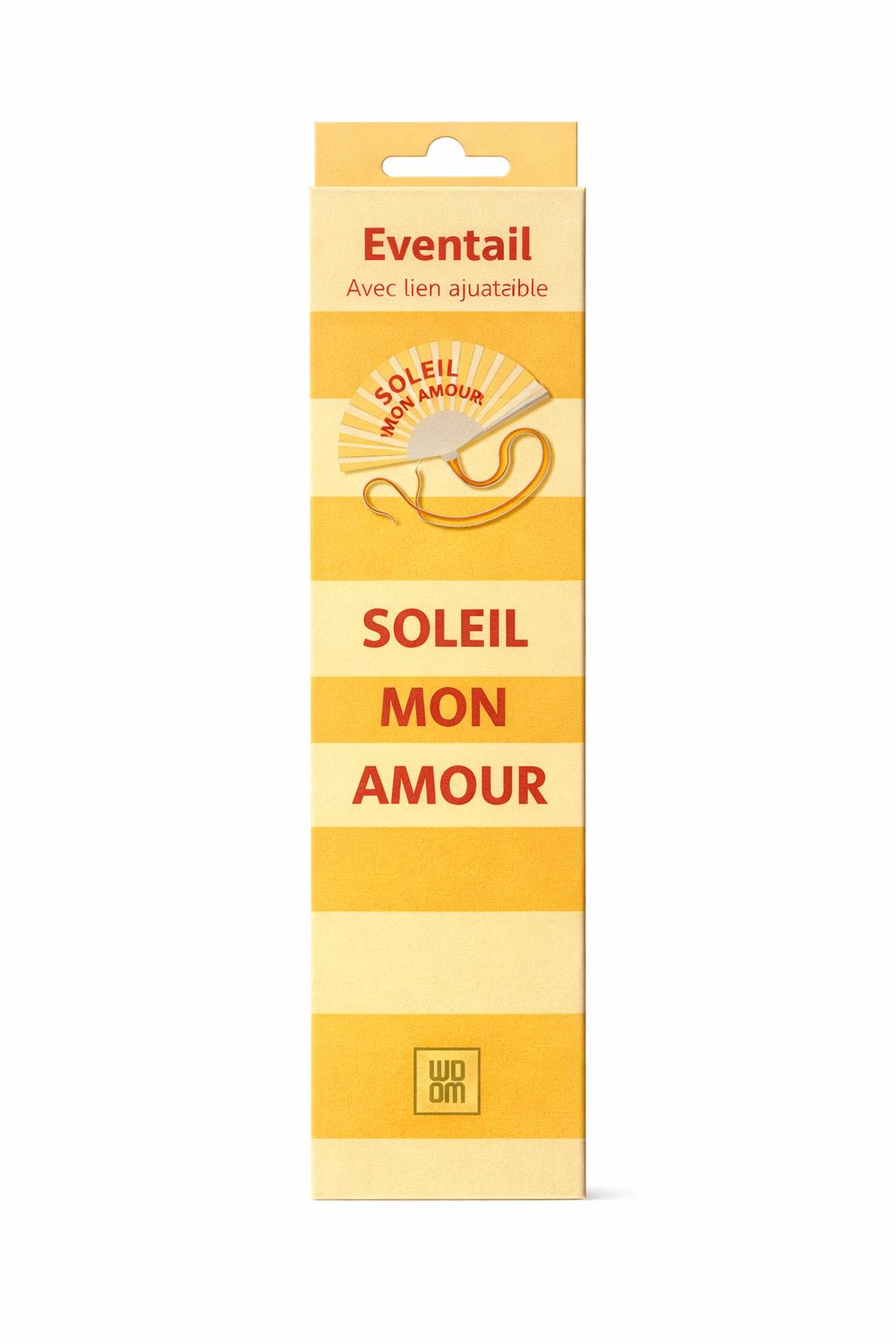 Eventail avec bandoulière – Soleil Mon Amour