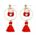 Boucles d’oreille Chat Chanceux Pompon - le Chat Chanceux