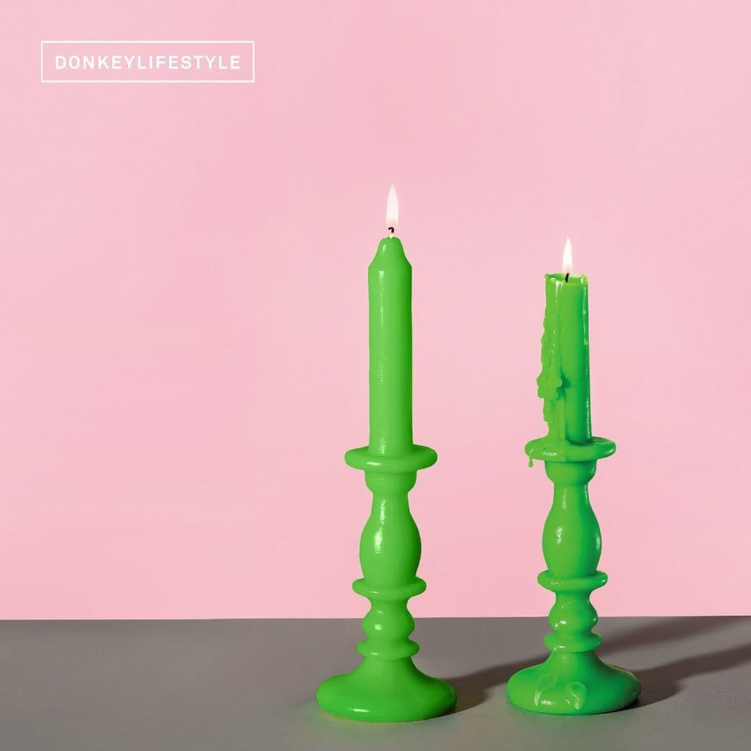Bougie Chandelier Verte – vue produit 3