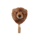 Porte-manteau peluche ours brun - Wild & Soft