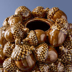 Vase Glands, Grès Marron, 19 x 19 x 27 cm