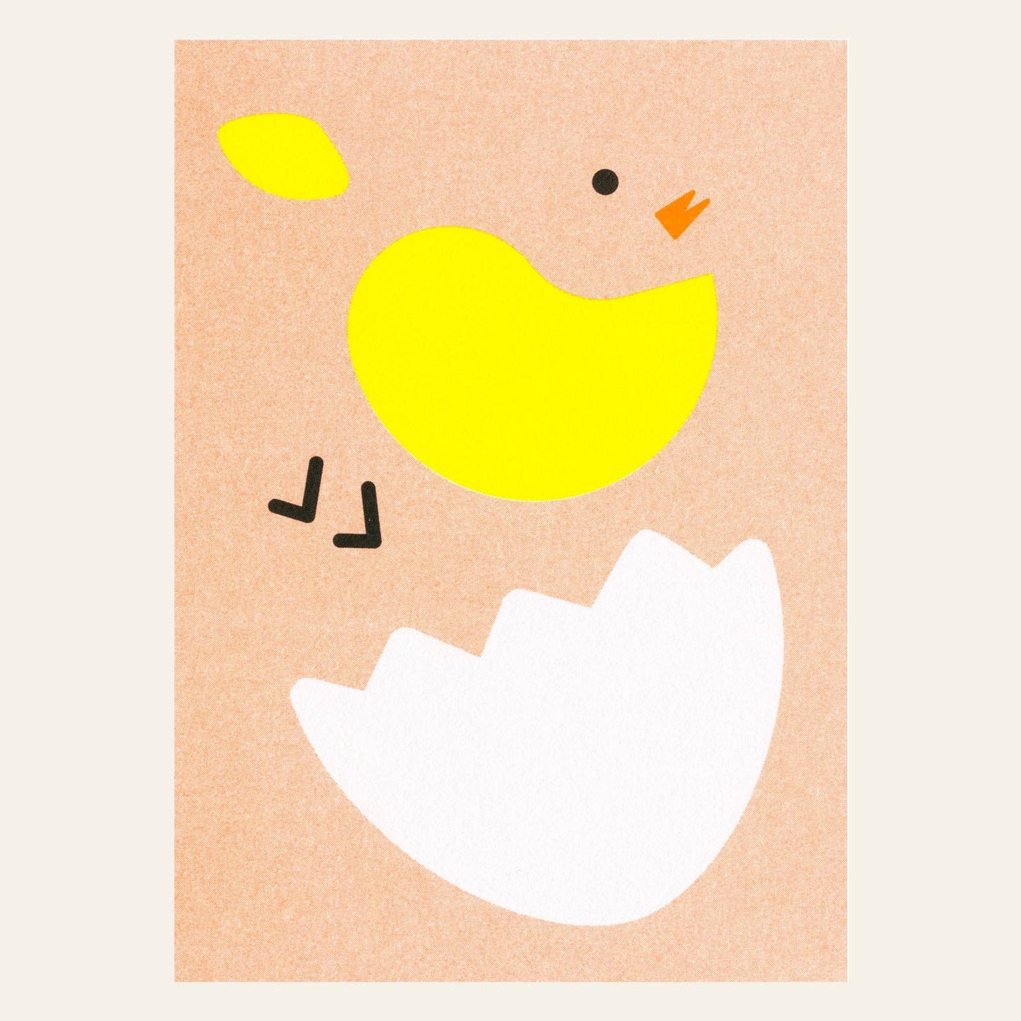 Deconstructed Chick Postcard