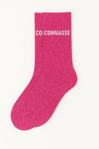 Chaussettes à Paillettes Connasse Fuschia