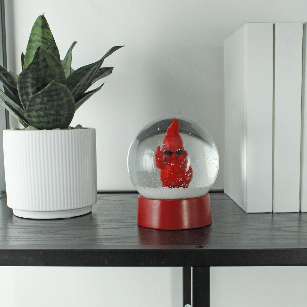 Boule à neige Nain de Jardin F**k - Rouge | Design e regali originali