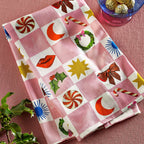 Torchon à damier Kissmas