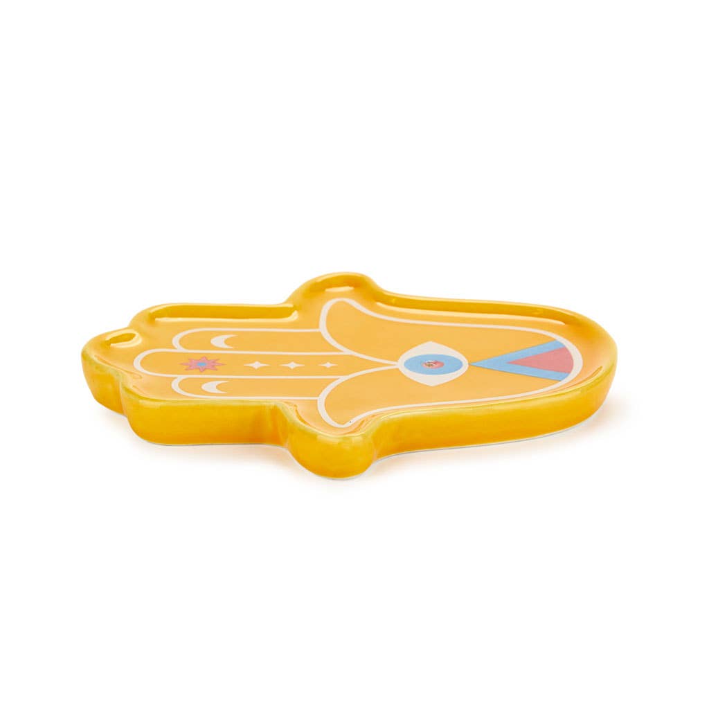Porte-encens Lucky Hand jaune