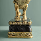 Chandelier Lion Poly/Métal, 20 x 15 x 37 cm